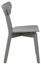 Load image into Gallery viewer, 2 x Roxby Stylish Grey Lacquered Wood Dining Chairs, Set Of 2 IN STOCK NOW