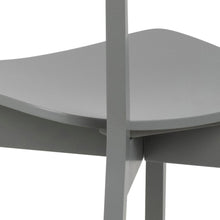 Load image into Gallery viewer, 2 x Roxby Stylish Grey Lacquered Wood Dining Chairs, Set Of 2 IN STOCK NOW