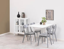 Load image into Gallery viewer, 2 x Roxby Stylish Grey Lacquered Wood Dining Chairs, Set Of 2 IN STOCK NOW