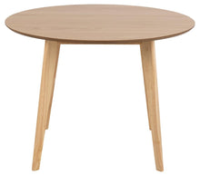 Load image into Gallery viewer, Roxby Round Oak Stained Dining Table 105cm Designer Furniture Range