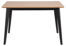 Load image into Gallery viewer, Roxby Rectangle Oak Veneer Dining Table Stylish Black Base 120 x 80
