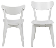 Load image into Gallery viewer, 2 x Roxby White Lacquered Wood Dining Chairs Set Of 2 In Stock Now No Delays
