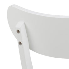 Load image into Gallery viewer, 2 x Roxby White Lacquered Wood Dining Chairs Set Of 2 In Stock Now No Delays