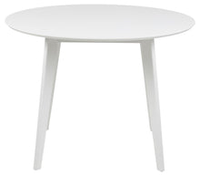 Load image into Gallery viewer, Roxby Round Oak White Dining Table 105x76cm Seats 4