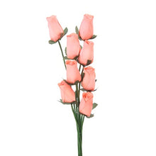 Load image into Gallery viewer, Bunch Of 8 Wooden Rose Stems In A Wide Range Of Colours Home Decor Artificial Flowers