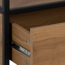 Load image into Gallery viewer, Seaford TV Unit With 2 Drawers And Shelf In Oak 90x35x50cm