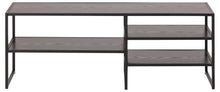 Load image into Gallery viewer, Seaford TV Shelving Unit With 3 Shelves In Black 120x33x46cm