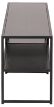 Load image into Gallery viewer, Seaford TV Shelving Unit With 3 Shelves In Black 120x33x46cm