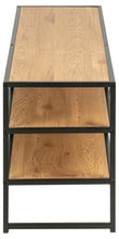 Load image into Gallery viewer, Seaford TV Shelving Unit With 3 Shelves In Oak 120x33x46cm