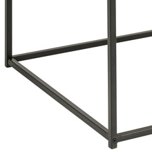Load image into Gallery viewer, Seaford Square Coffee Table With Oak Top And Black Metal Frame 60cm