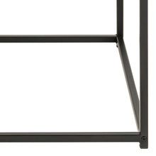 Load image into Gallery viewer, Seaford Square Coffee Table With Oak Top And Black Metal Frame 60cm