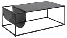 Load image into Gallery viewer, Seaford Coffee Table With Magazine Rack Black 110x60cm In Stock Now