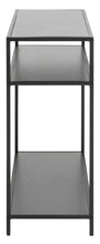 Load image into Gallery viewer, Seaford Console Unit Shelf Storage Table In Black 100x35x79cm