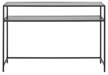 Load image into Gallery viewer, Seaford Console Table Large Shelf Storage Unit In Black 120x35x79cm