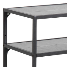 Load image into Gallery viewer, Seaford Console Table Large Shelf Storage Unit In Black 120x35x79cm