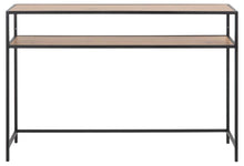Load image into Gallery viewer, Seaford Console Table Large Shelf Storage Unit In Oak 120x35x79cm