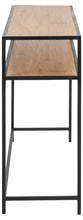 Load image into Gallery viewer, Seaford Console Table Large Shelf Storage Unit In Oak 120x35x79cm