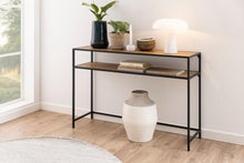 Load image into Gallery viewer, Seaford Console Table Large Shelf Storage Unit In Oak 120x35x79cm
