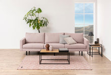 Load image into Gallery viewer, Seaford Coffee Table With Oak Top And Metal Frame 100x50cm