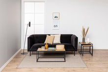 Load image into Gallery viewer, Seaford Coffee Table With Oak Top And Metal Frame 100x50cm