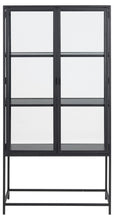 Load image into Gallery viewer, Seaford Display Cabinet With Solid Metal Frame Tall Clear Glass Door 77x35x150cm
