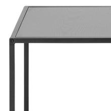 Load image into Gallery viewer, Seaford Nest Of Tables In Black With Metal Base 2 Piece 50cm