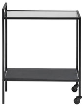 Load image into Gallery viewer, Seaford Serving Trolley Bookcase Home Storage Unit With 1 Shelf And Castors 60x30x75cm