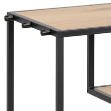 Load image into Gallery viewer, Seaford Home Storage Serving Trolley In Oak With 3 Shelves And Castors 80x35x75cm