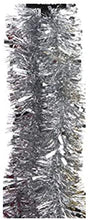 Load image into Gallery viewer, 2 metre christmas tinsel in silver