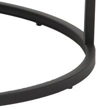 Load image into Gallery viewer, Spiro Coffee Table Black Marble Glass And Metal Base 2pcs 70cm