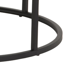 Load image into Gallery viewer, Spiro Coffee Table In Oak Melamine Finish And Metal Base 2pcs 80cm