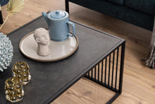 Load image into Gallery viewer, Strington Super Coffee Table, Rectangular With Black Marble Top Glass And Metal Base 120x60cm