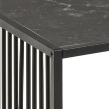 Load image into Gallery viewer, Strington Super Coffee Table, Rectangular With Black Marble Top Glass And Metal Base 120x60cm