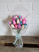 Load image into Gallery viewer, Bouquet Of 24 Mixed Pastel Wooden Roses - Sugared Almond