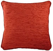 Load image into Gallery viewer, Luxury Thick Chenille Savannah Cushion 17" Piped Edge Square Cushion Cover and Polyester Inner made by Evans Lichfield