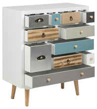 Load image into Gallery viewer, Thais Wooden Chest Of Drawers In White Grand On Trend Shabby Chic Furniture 70x32x81cm