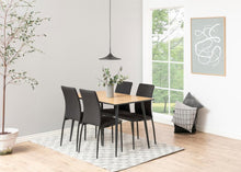 Load image into Gallery viewer, Wilma Dining Table In Oak, White Or White Oak With Black Metal Legs120 x 80 cm