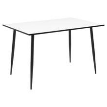 Load image into Gallery viewer, Wilma Dining Table In Oak, White Or White Oak With Black Metal Legs120 x 80 cm