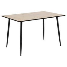 Load image into Gallery viewer, Wilma Dining Table In Oak, White Or White Oak With Black Metal Legs120 x 80 cm