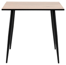 Load image into Gallery viewer, Wilma Square Oak Melamine Dining Table With Black Edging 80cm 2/4 Seats