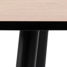 Load image into Gallery viewer, Wilma Square Oak Melamine Dining Table With Black Edging 80cm 2/4 Seats