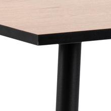 Load image into Gallery viewer, Wilma Square Oak Melamine Dining Table With Black Edging 80cm 2/4 Seats