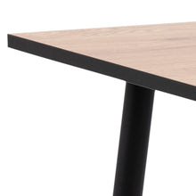 Load image into Gallery viewer, Wilma Square Oak Melamine Dining Table With Black Edging 80cm 2/4 Seats