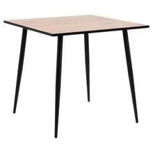 Load image into Gallery viewer, Wilma Square Oak Melamine Dining Table With Black Edging 80cm 2/4 Seats