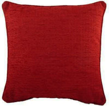 Load image into Gallery viewer, Luxury Thick Chenille Savannah Cushion 22" Piped Edge Square Cushion Cover and Polyester Inner made by Evans Lichfield
