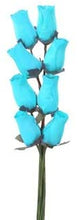 Load image into Gallery viewer, Bunch Of 8 Wooden Rose Stems In A Wide Range Of Colours Home Decor Artificial Flowers