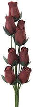Load image into Gallery viewer, Bunch Of 8 Wooden Rose Stems In A Wide Range Of Colours Home Decor Artificial Flowers