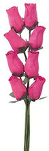 Load image into Gallery viewer, Bunch Of 8 Wooden Rose Stems In A Wide Range Of Colours Home Decor Artificial Flowers