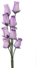 Load image into Gallery viewer, Bunch Of 8 Wooden Rose Stems In A Wide Range Of Colours Home Decor Artificial Flowers