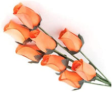 Load image into Gallery viewer, Bunch Of 8 Wooden Rose Stems In A Wide Range Of Colours Home Decor Artificial Flowers